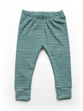 Dot Stripes - Turquoise - Organic Cotton/Spandex Euro Knit Jersey