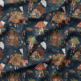Mushroom Village - Organic Cotton/Spandex Euro Knit Jersey