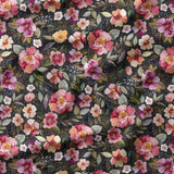 Victorian Rose - Dark - Organic Cotton/Spandex Euro Knit Jersey
