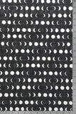 Moon Phases - Black - Organic Cotton/Spandex Euro Knit Jersey