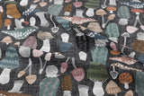 Neutral Mushrooms - Organic Cotton/Spandex Euro Knit Jersey