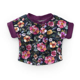 Victorian Rose - Dark - Organic Cotton/Spandex Euro Knit Jersey